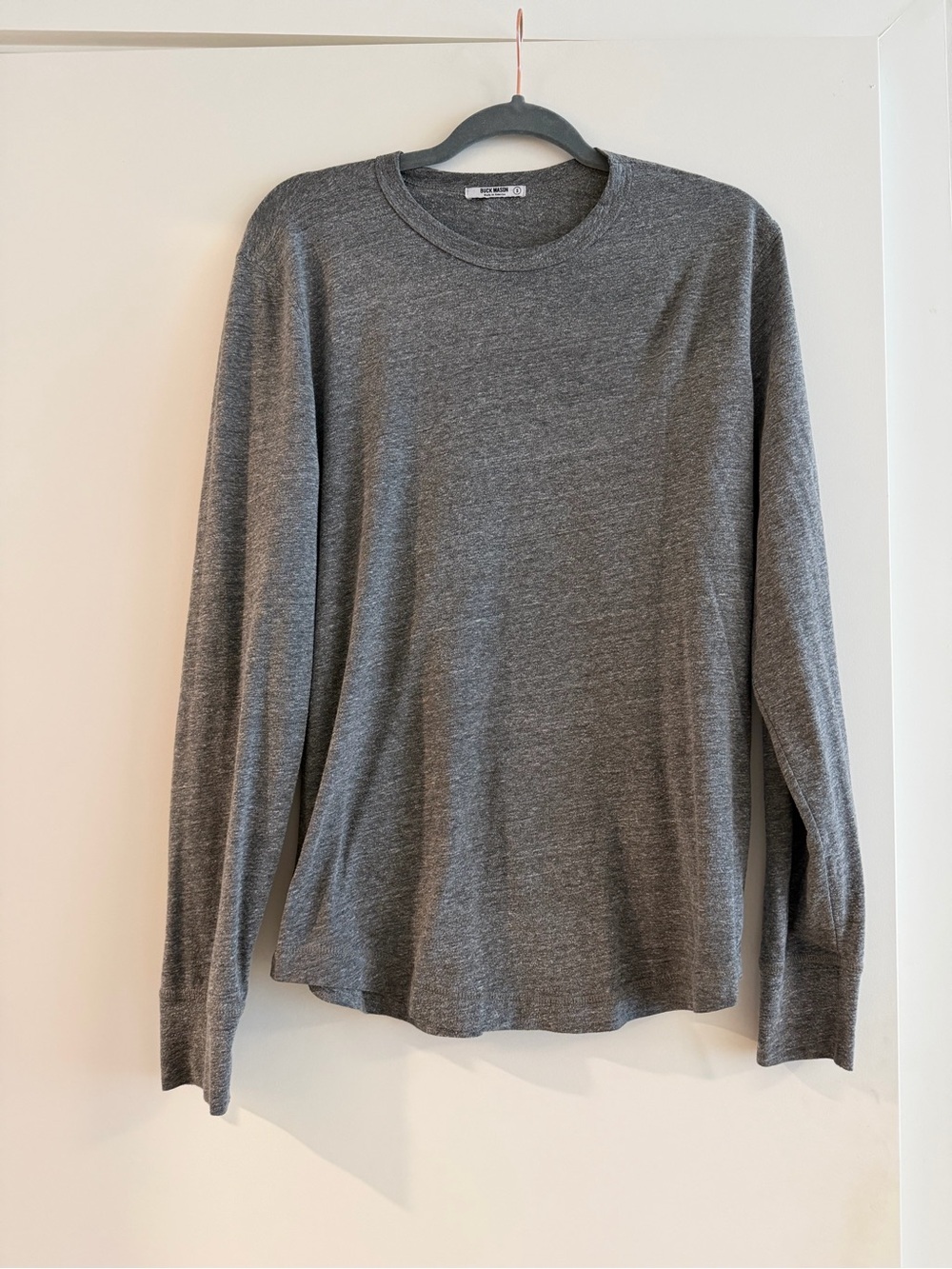 Men’s Gray Buck Mason Long Sleeve Top